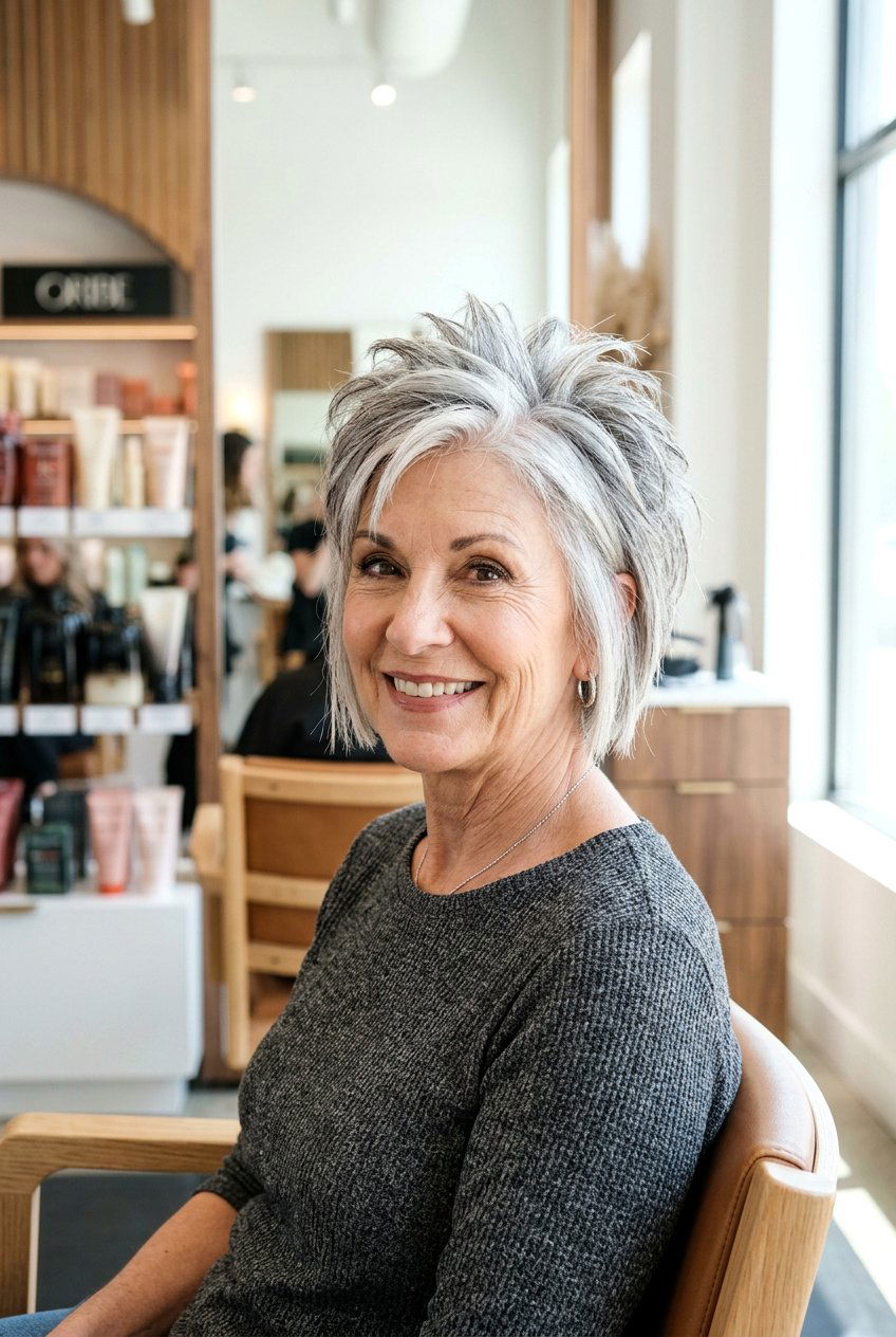 Short Spiky Bob - 20 short spiky haircuts for older women - 20 short spiky haircuts for older women