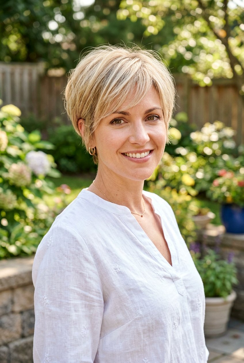 Short Stacked Pixie Haircut - 20 mom pixie haircut for fine hair - 20 mom pixie haircut for fine hair