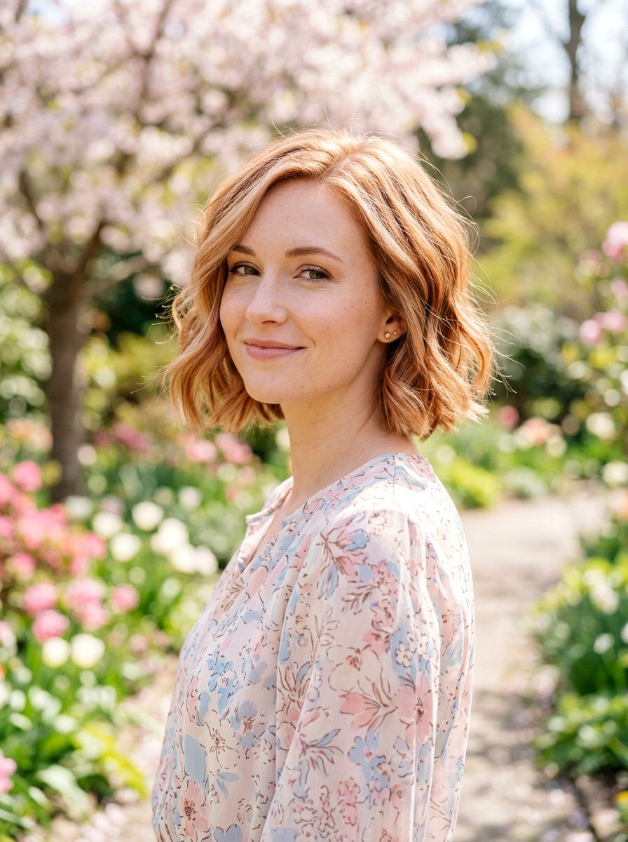 Short Strawberry Blonde Balayage Bob - 20 spring strawberry blonde balayage - 20 spring strawberry blonde balayage