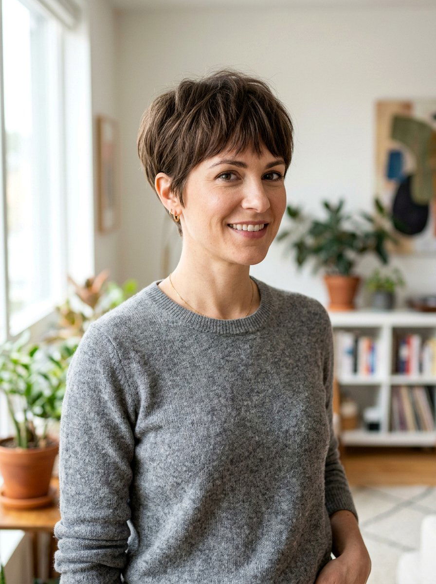 Short Tapered Cut With Bangs - 20 short haircut with tapered back - 20 short haircut with tapered back