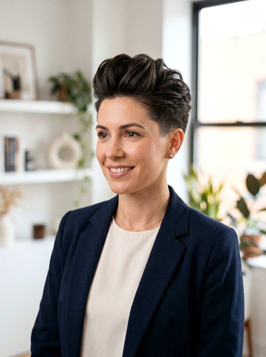 Short Tapered Haircut With Volume On Top - 20 short haircut with volume on top - 20 short haircut with volume on top