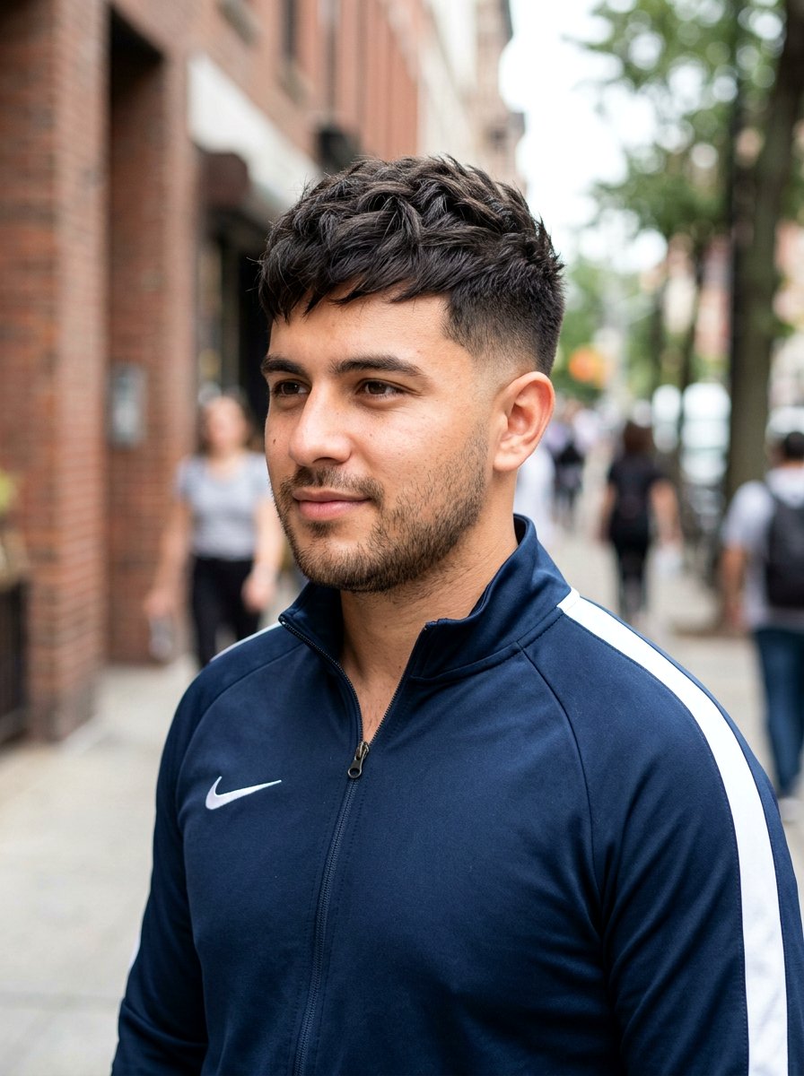 Short Textured Crop - 20 textured crop for round face men - 20 textured crop for round face men