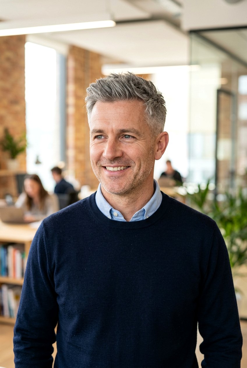 Short Textured Crop Gray Haircut - 20 men gray hairstyle for older professionals - 20 men gray hairstyle for older professionals