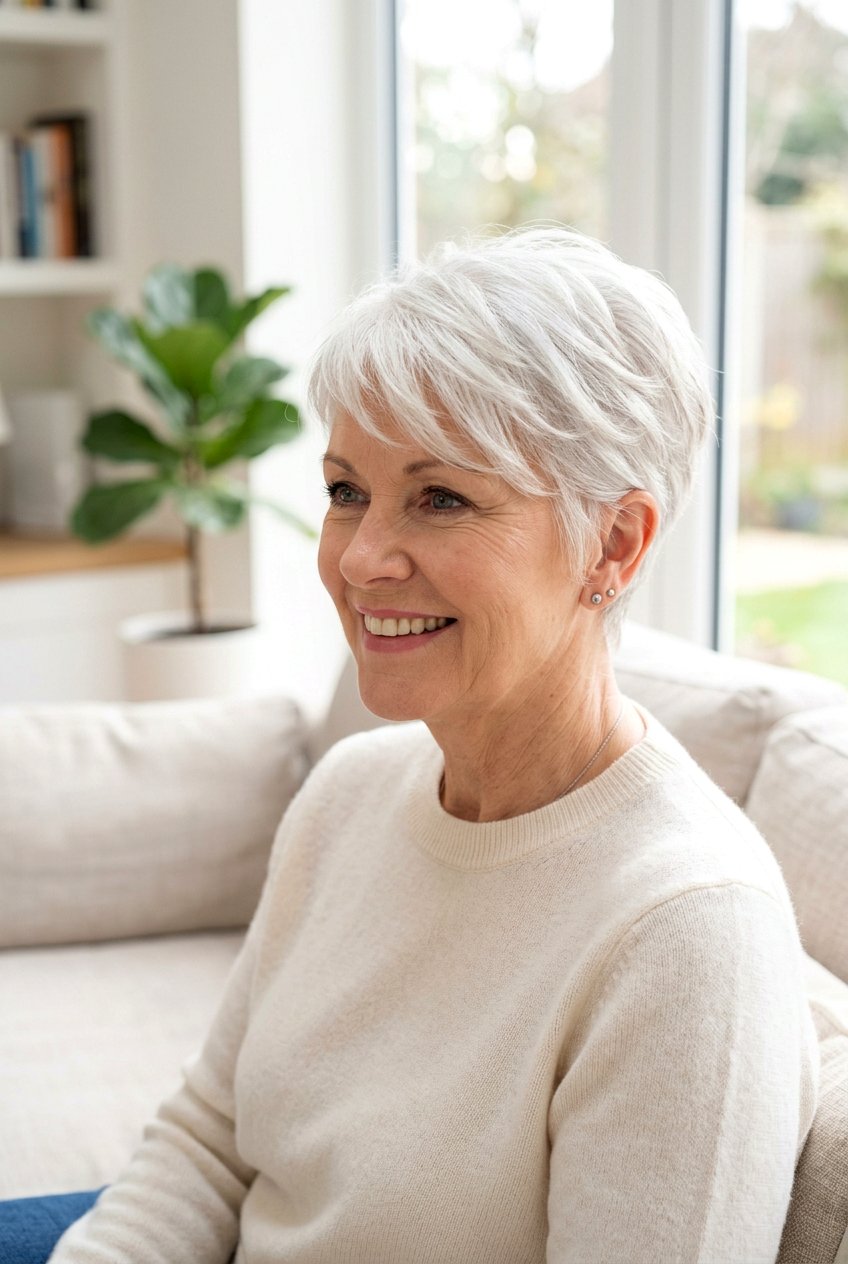 Short Textured Crop Haircut - 20 best haircuts for women over 50 - 20 best haircuts for women over 50