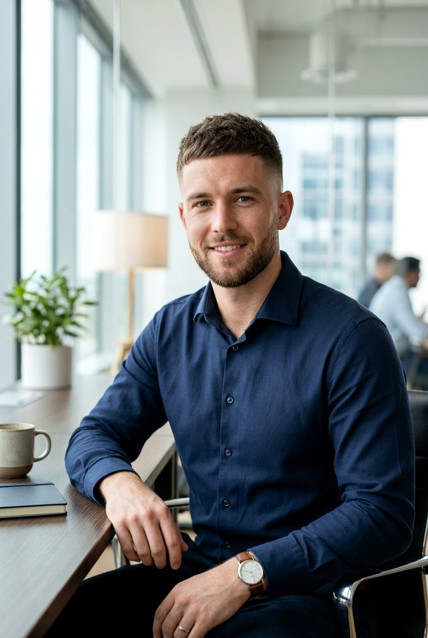 Short Textured Crop With Taper Fade - 20 men textured crop for office look - 20 men textured crop for office look