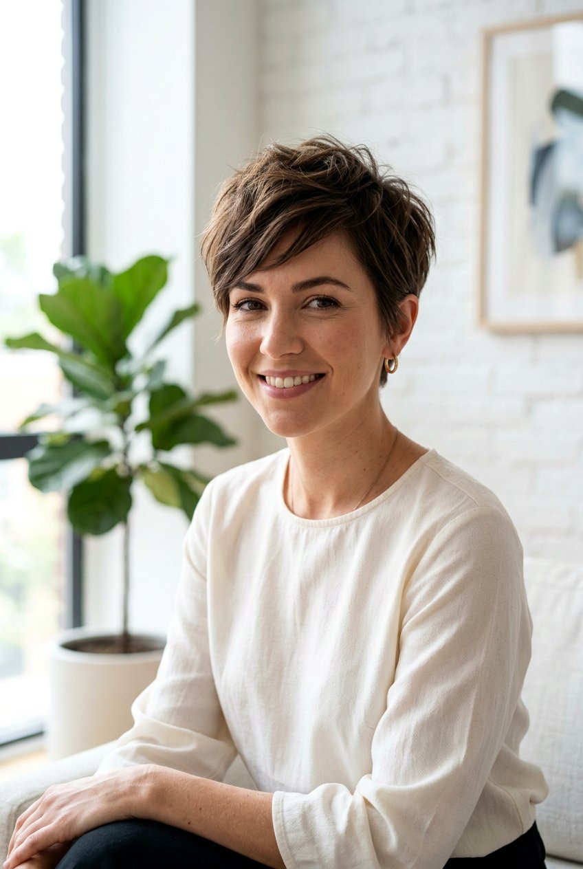 Short Textured Layered Pixie - 20 short layered pixie for women over 70 - 20 short layered pixie for women over 70