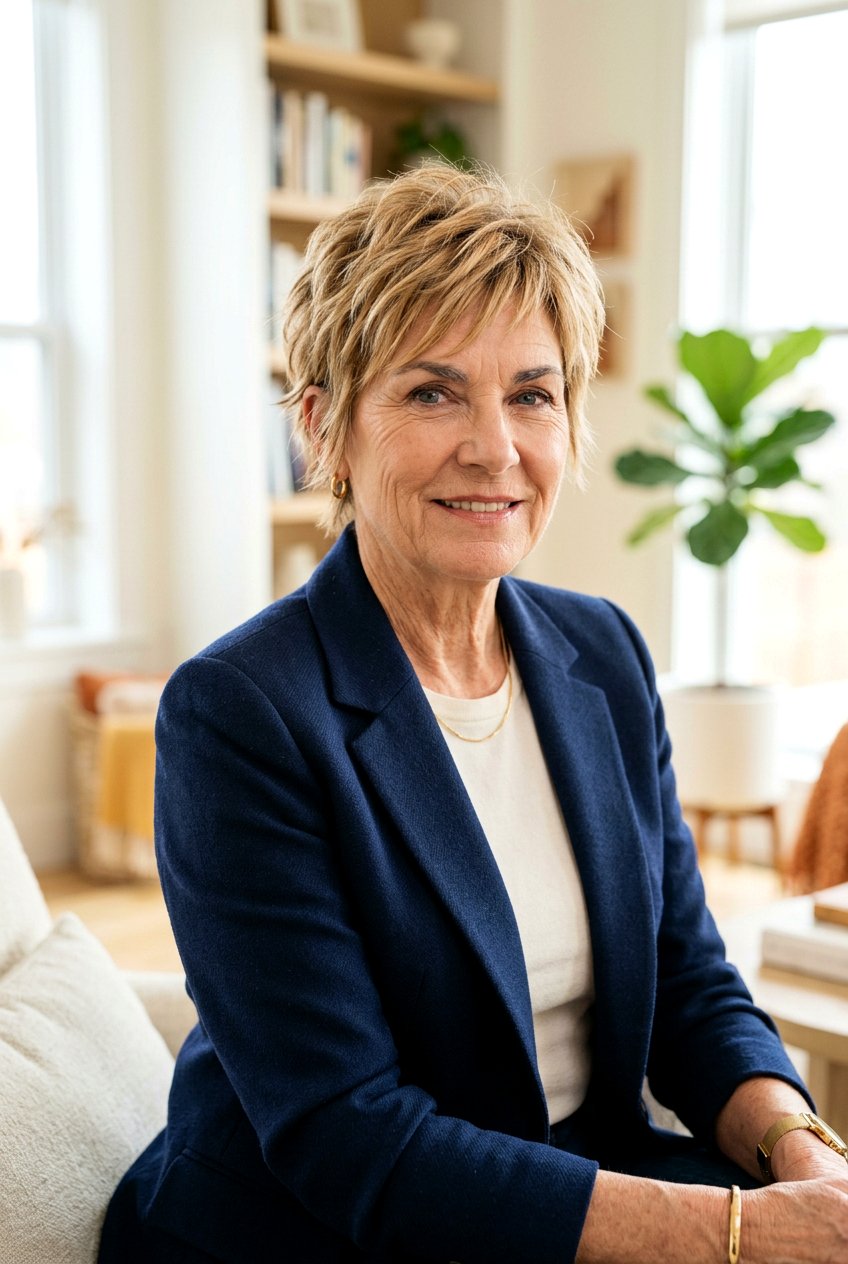 Short Textured Pixie - 20 layered haircut for women over 60 with thin hair - 20 layered haircut for women over 60 with thin hair