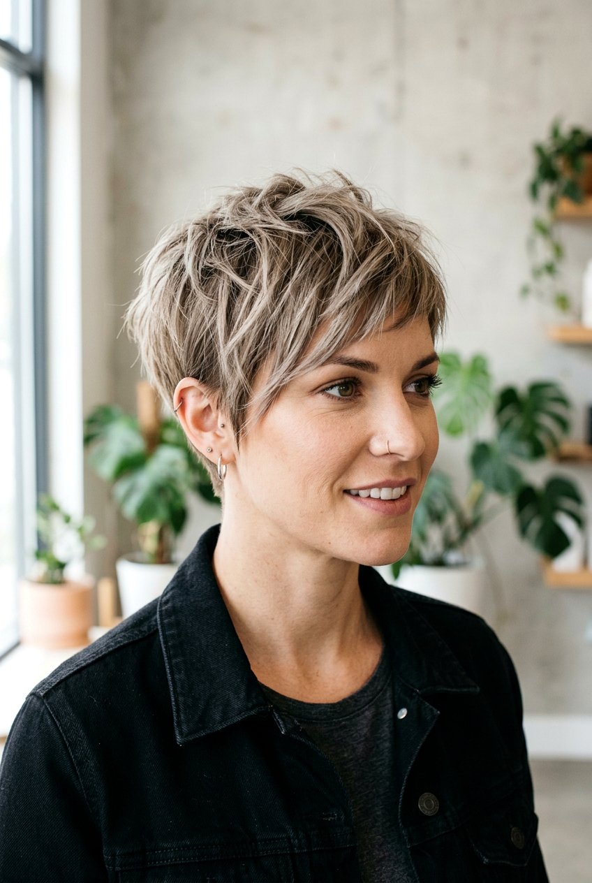Short Textured Pixie Cut - 20 pixie haircuts for women - 20 pixie haircuts for women