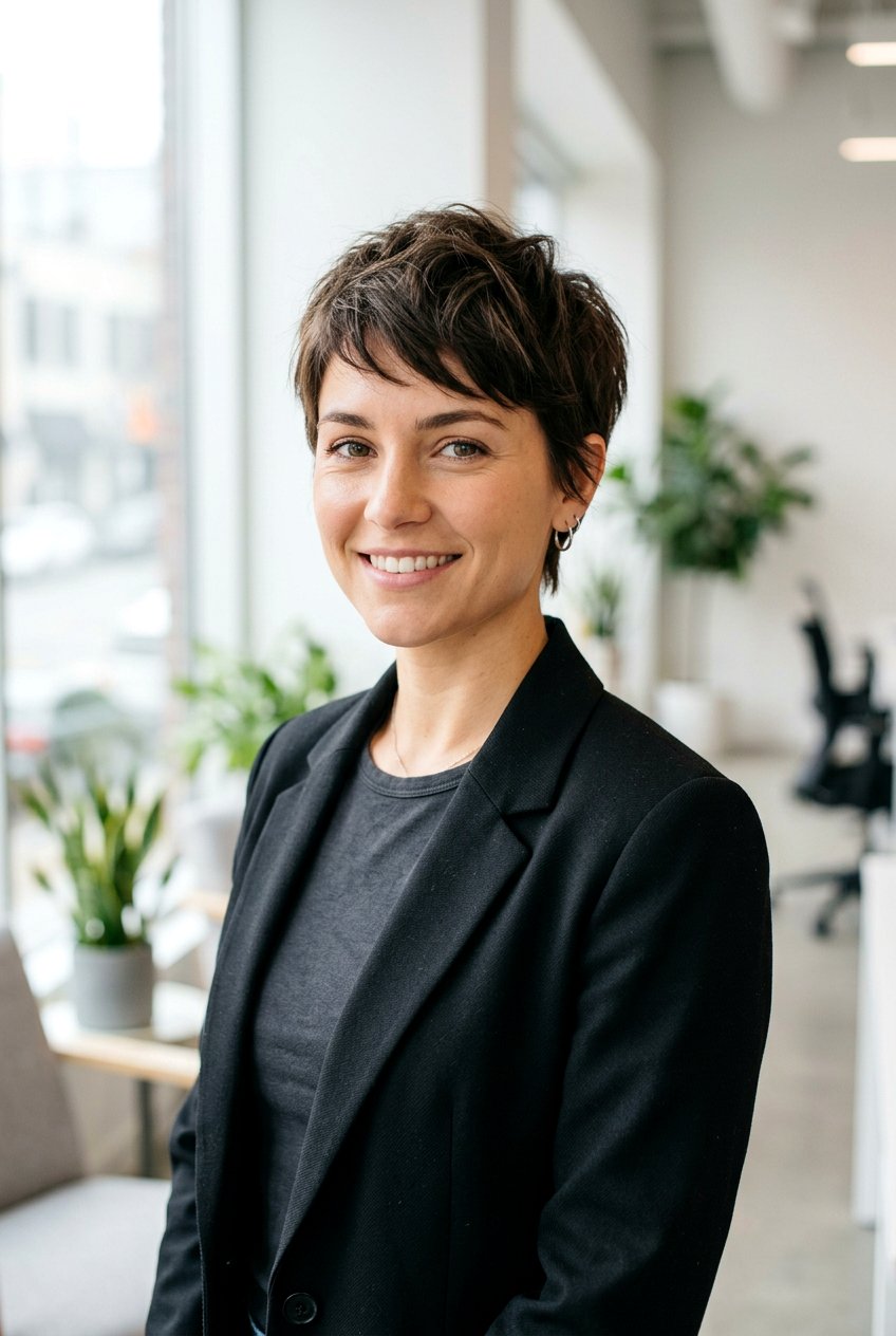 Short Textured Pixie Cut - 20 internship hairstyle for college women - 20 internship hairstyle for college women