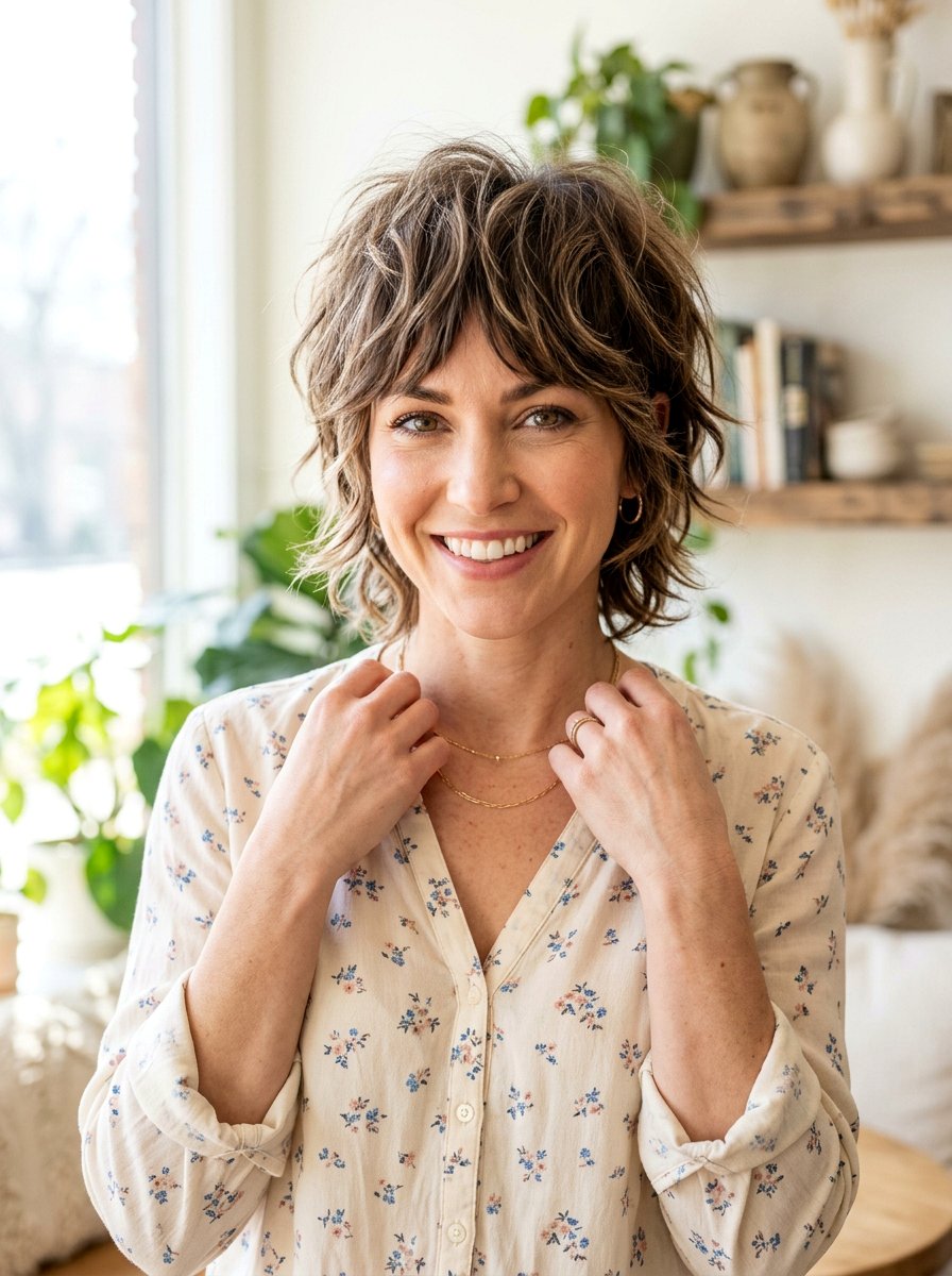 Short Textured Shag Haircut - 20 elegant shag haircut for older women - 20 elegant shag haircut for older women