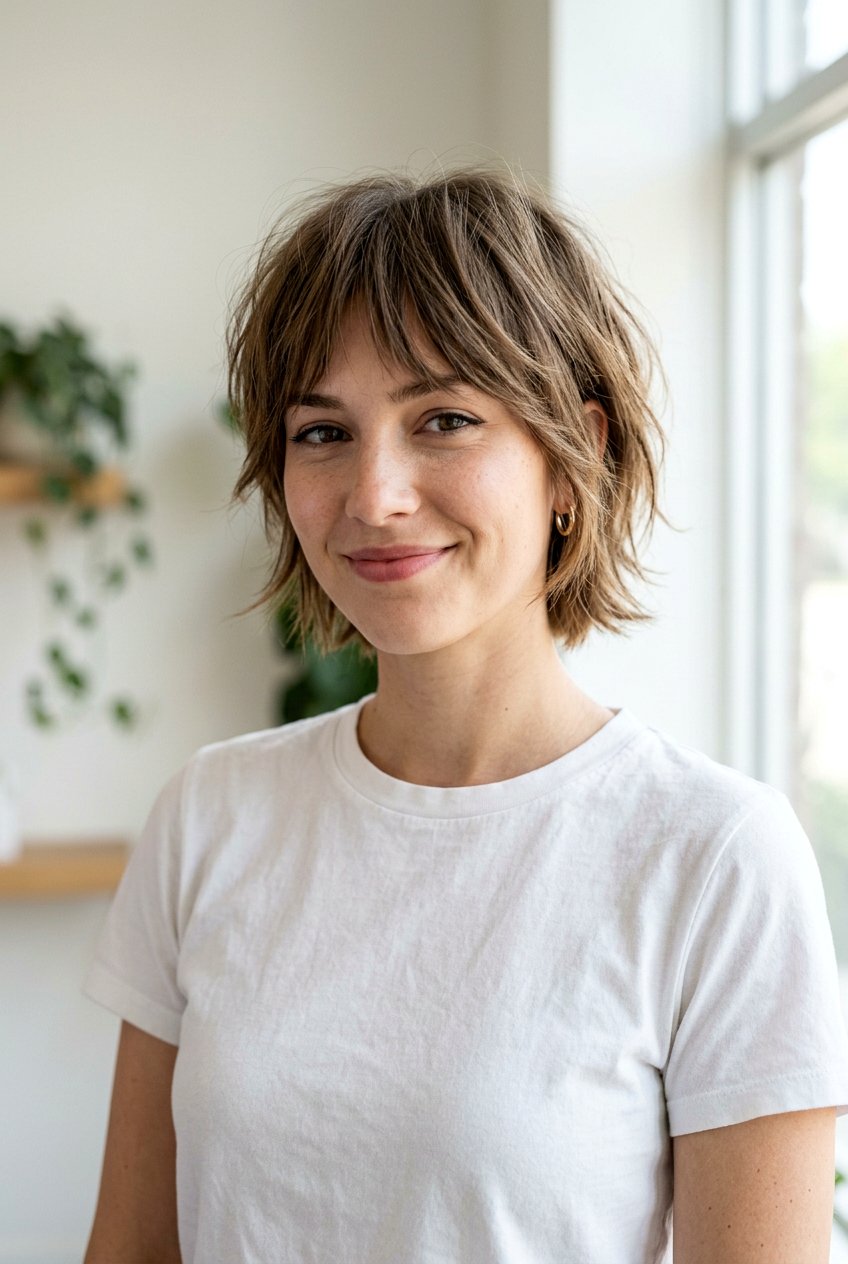 Short Textured Wolf Cut - 20 textured wolf cut for straight hair women - 20 textured wolf cut for straight hair women