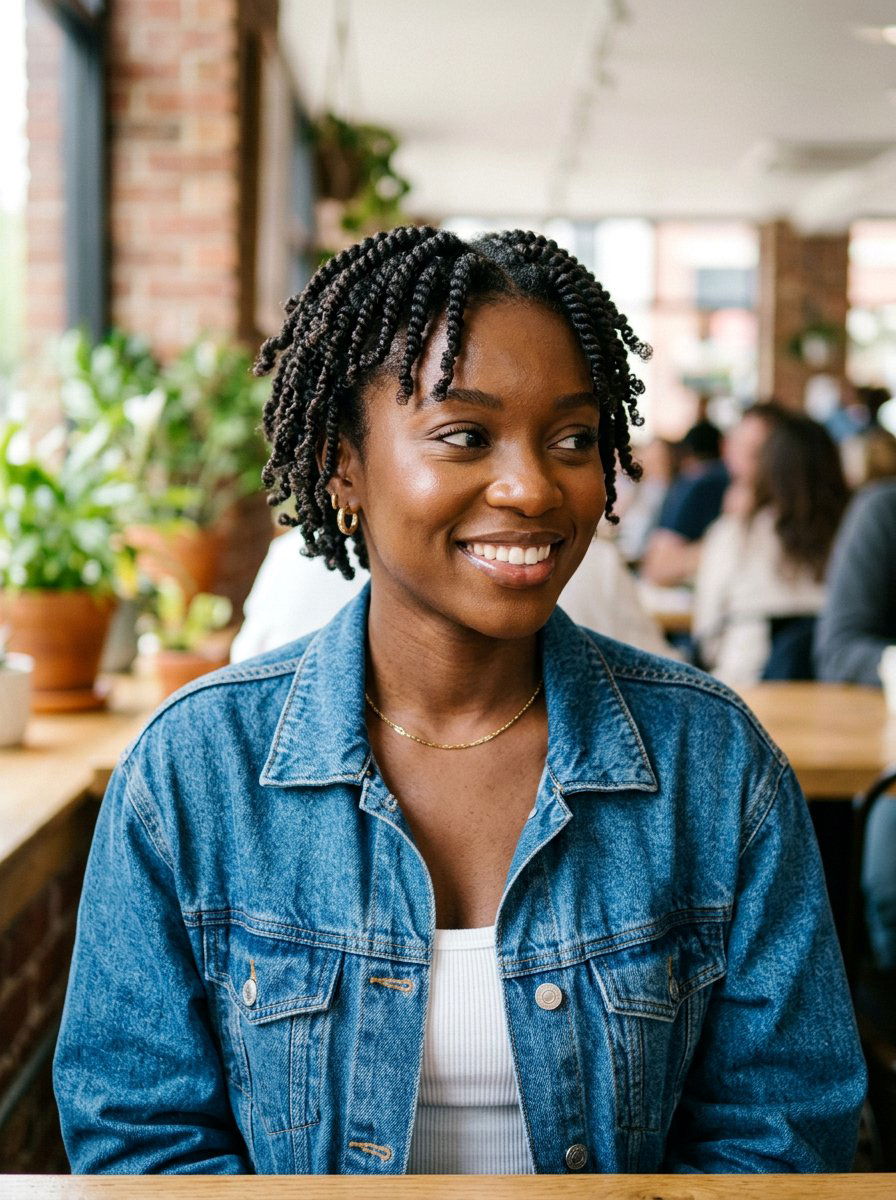 Short Two Strand Twists - 20 two strand twists for black women - 20 two strand twists for black women