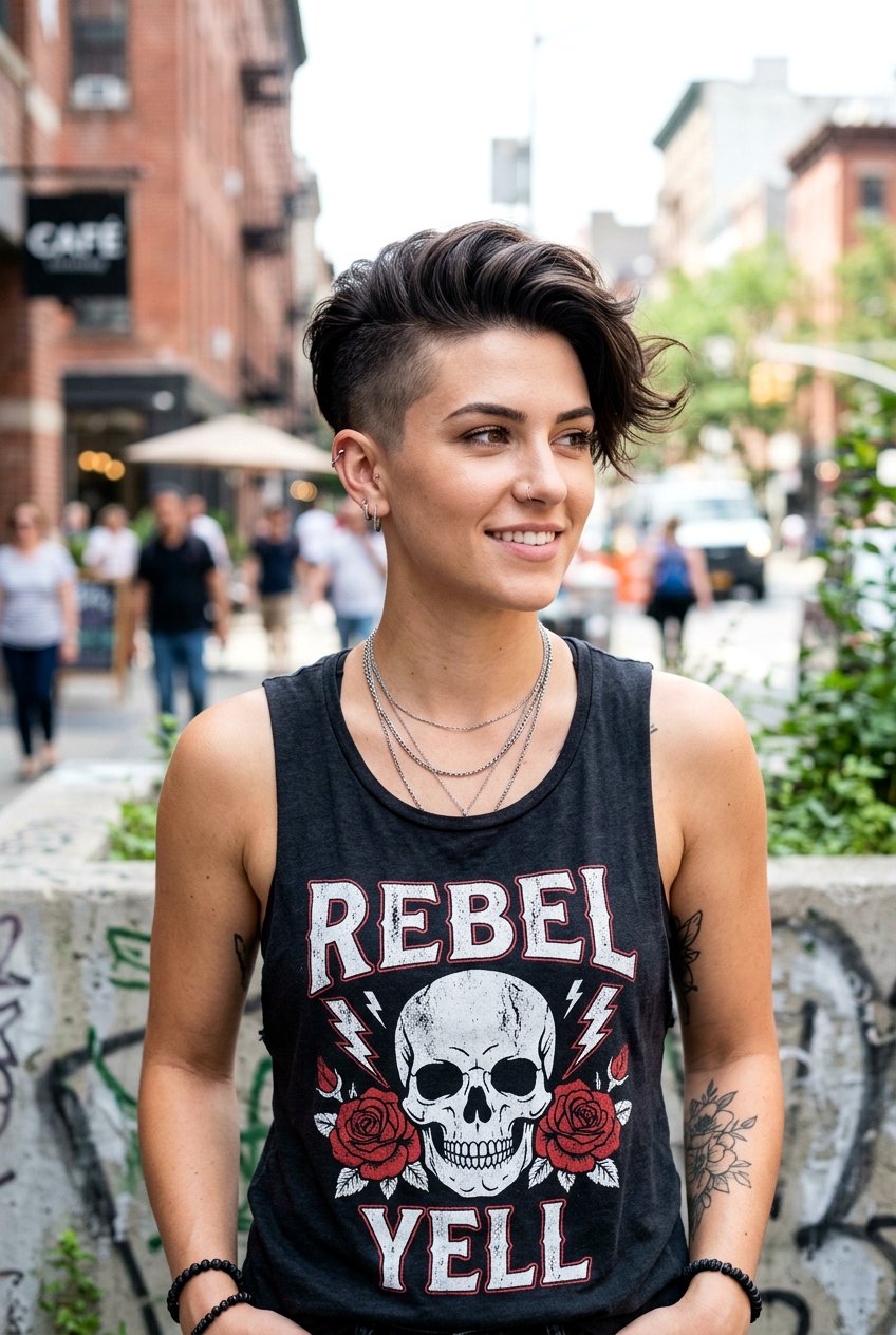 Short Undercut Haircut - 30 popular short hairstyles for women - 30 popular short hairstyles for women