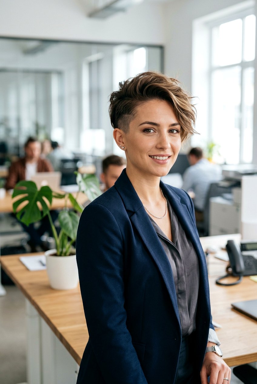 Short Undercut Pixie Haircut - 20 short professional hairstyles for women - 20 short professional hairstyles for women