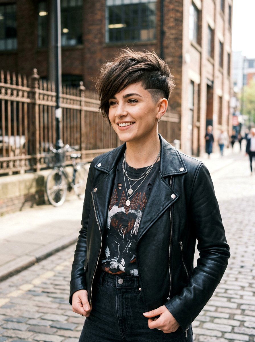 Short Undercut With Side Swept Fringe - 20 short haircut with side swept fringe - 20 short haircut with side swept fringe