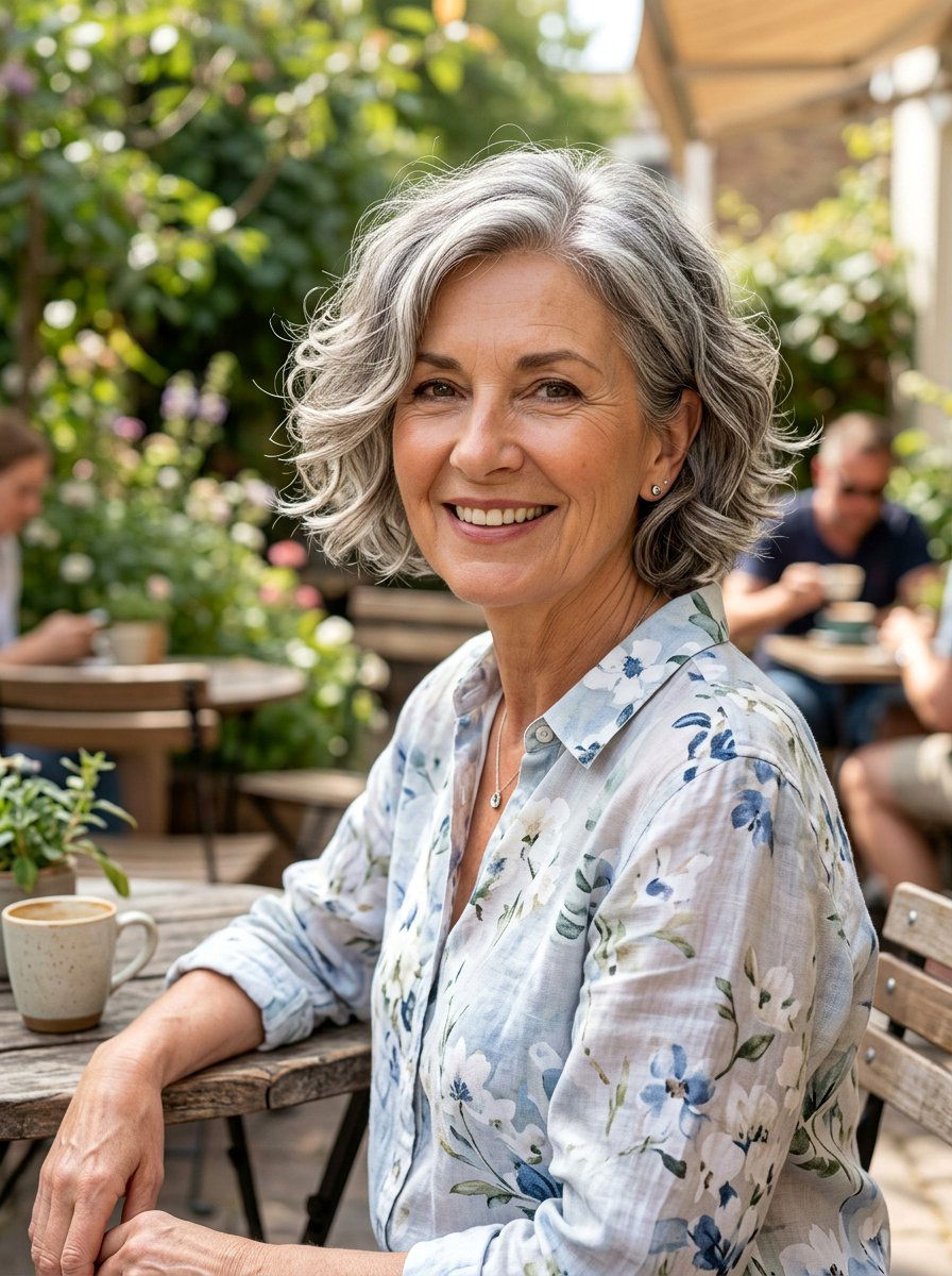 Short Wavy Bob Haircut - 20 wavy bob haircut for mature women - 20 wavy bob haircut for mature women