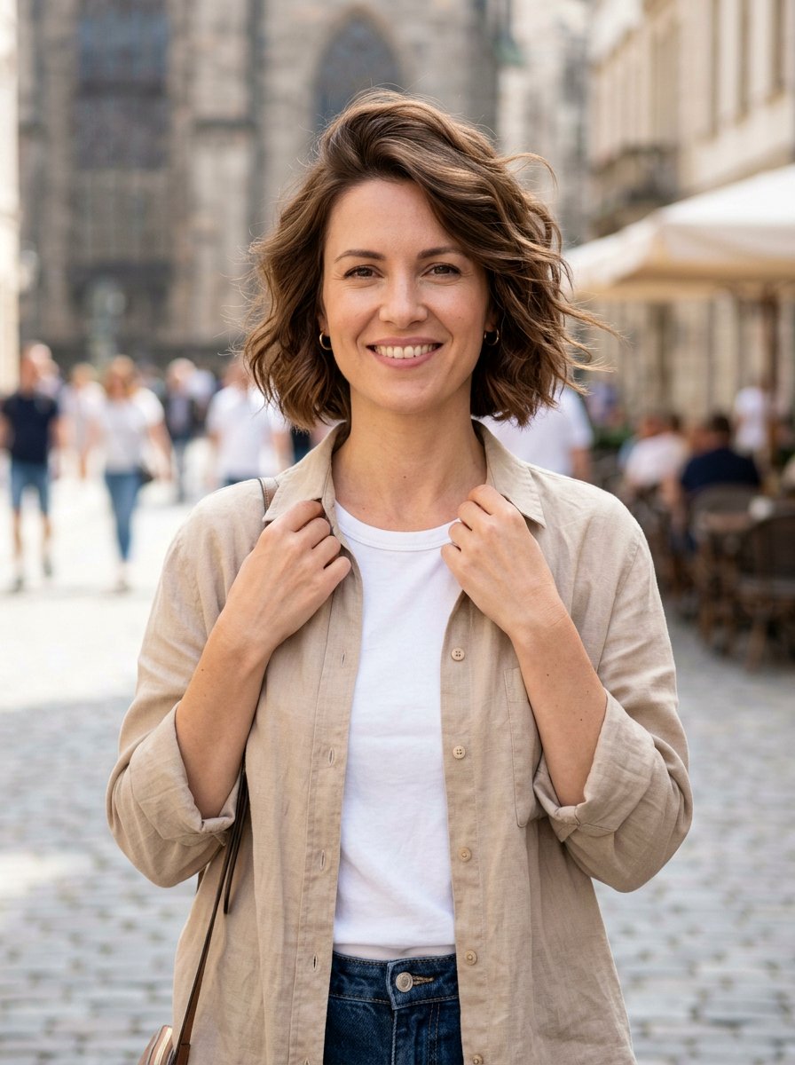 Short Wavy Bob With Volume On Top - 20 short haircut with volume on top - 20 short haircut with volume on top