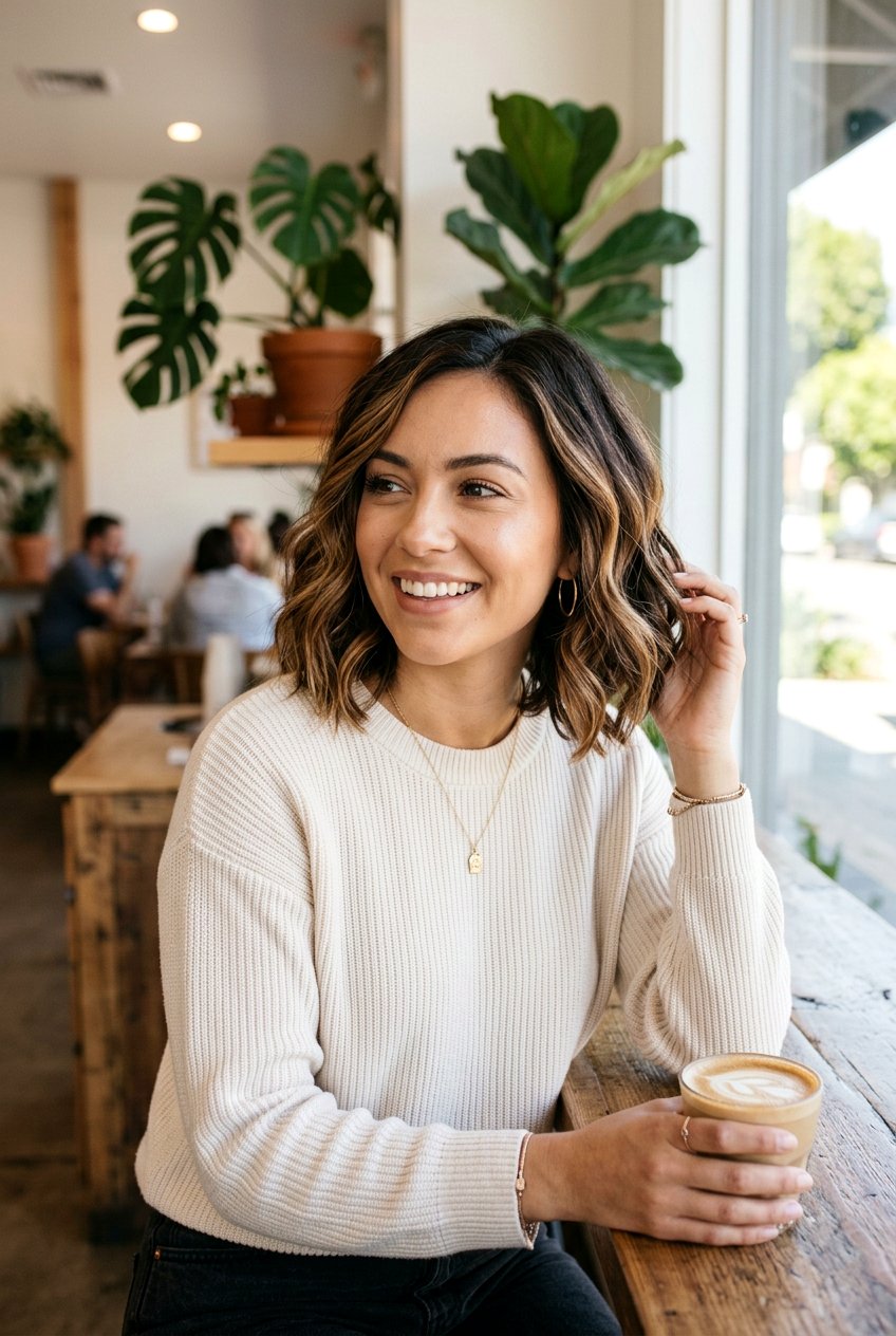 Short Wavy Caramel Balayage Hair - 20 caramel balayage for short hair - 20 caramel balayage for short hair