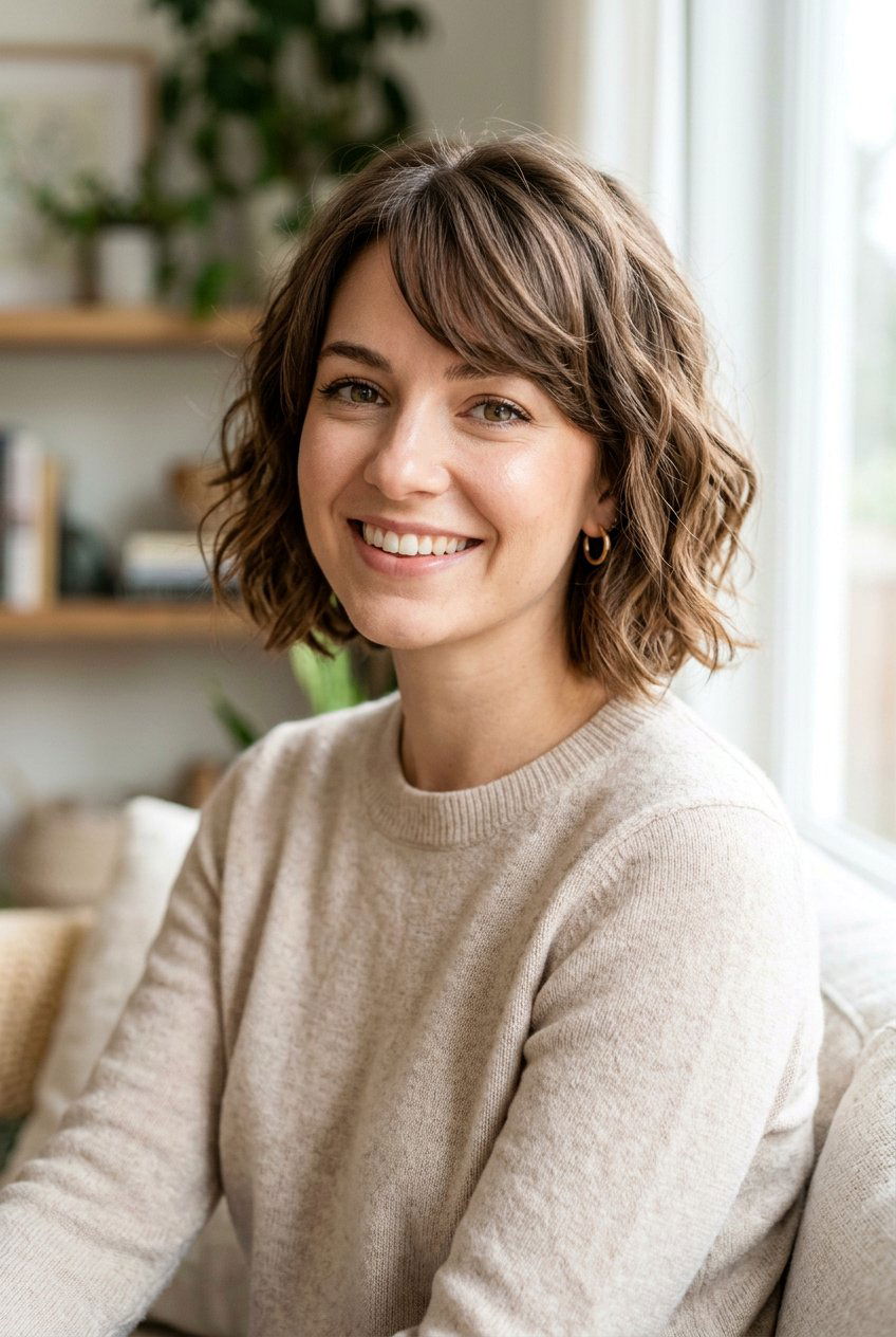 Short Wavy Hair With Side Fringe - 20 short hair with side fringe - 20 short hair with side fringe