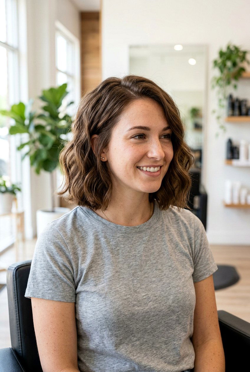 Short Wavy Lob Haircut - 20 wavy lob haircut - 20 wavy lob haircut