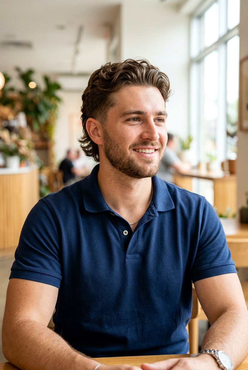 Short Wavy Mullet - 20 modern mullet for wavy hair men - 20 modern mullet for wavy hair men