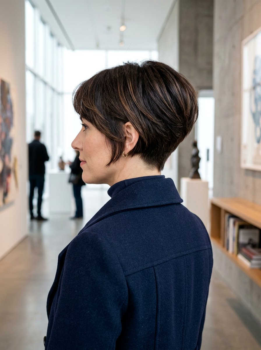 Short Wedge Haircut - 20 flattering haircut for diamond face women - 20 flattering haircut for diamond face women