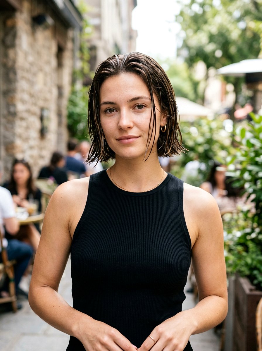 Short Wet Look Bob - 20 wet look bob hairstyle - 20 wet look bob hairstyle