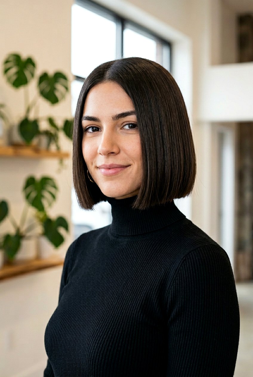 Short blunt bob - 20 blunt bob for thick straight hair - 20 blunt bob for thick straight hair