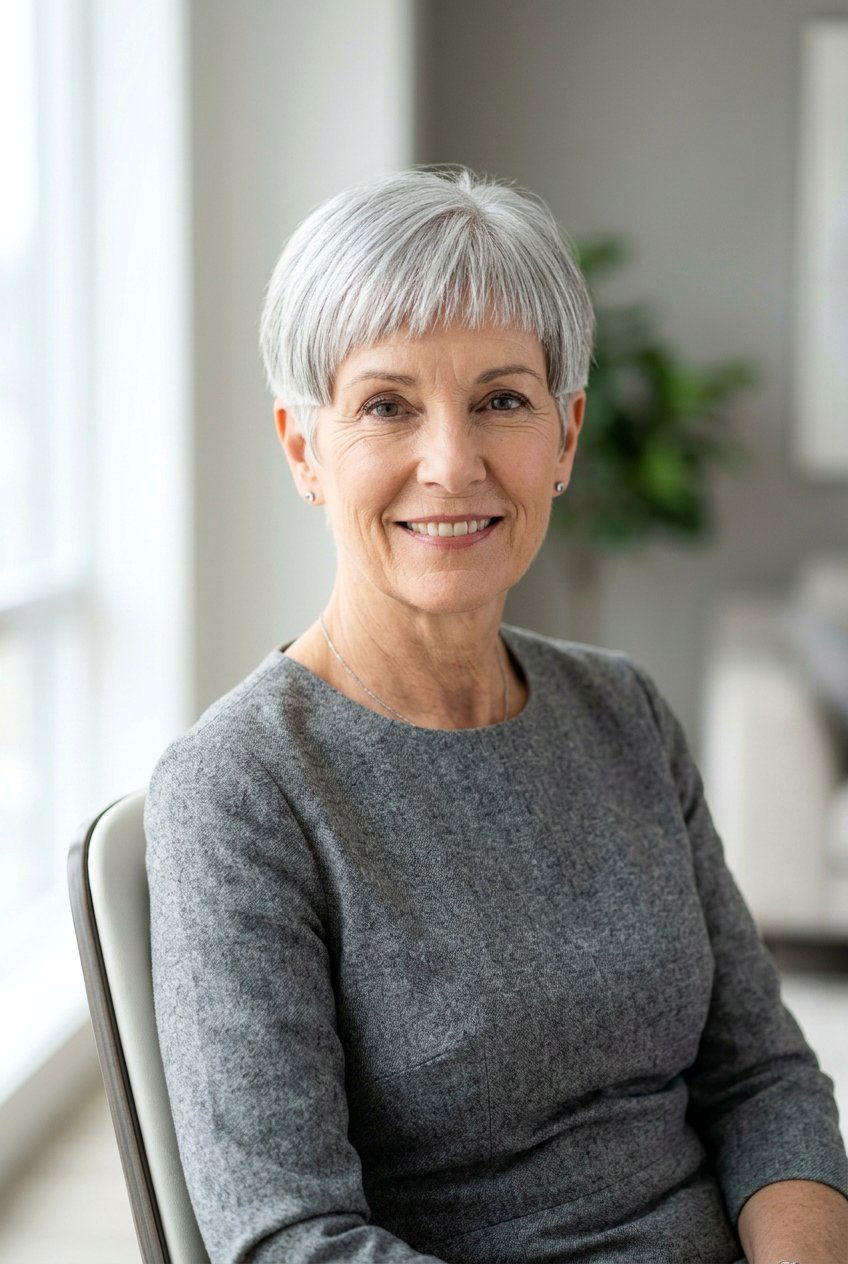 Short blunt pixie cut for thinning hair - 20 blunt cut for damaged ends - 20 blunt cut for damaged ends