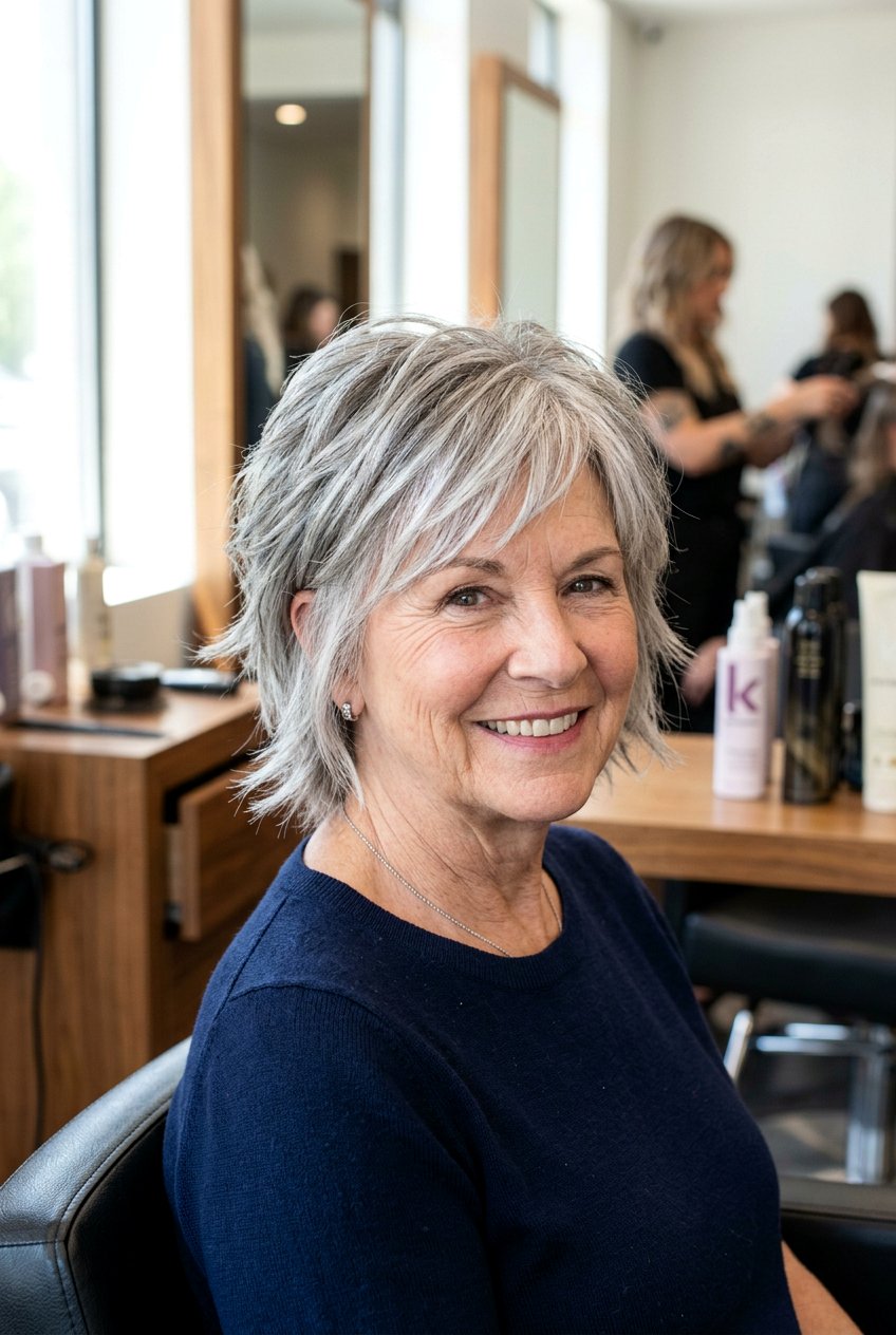 Short choppy shag - 20 shag haircuts for older women - 20 shag haircuts for older women