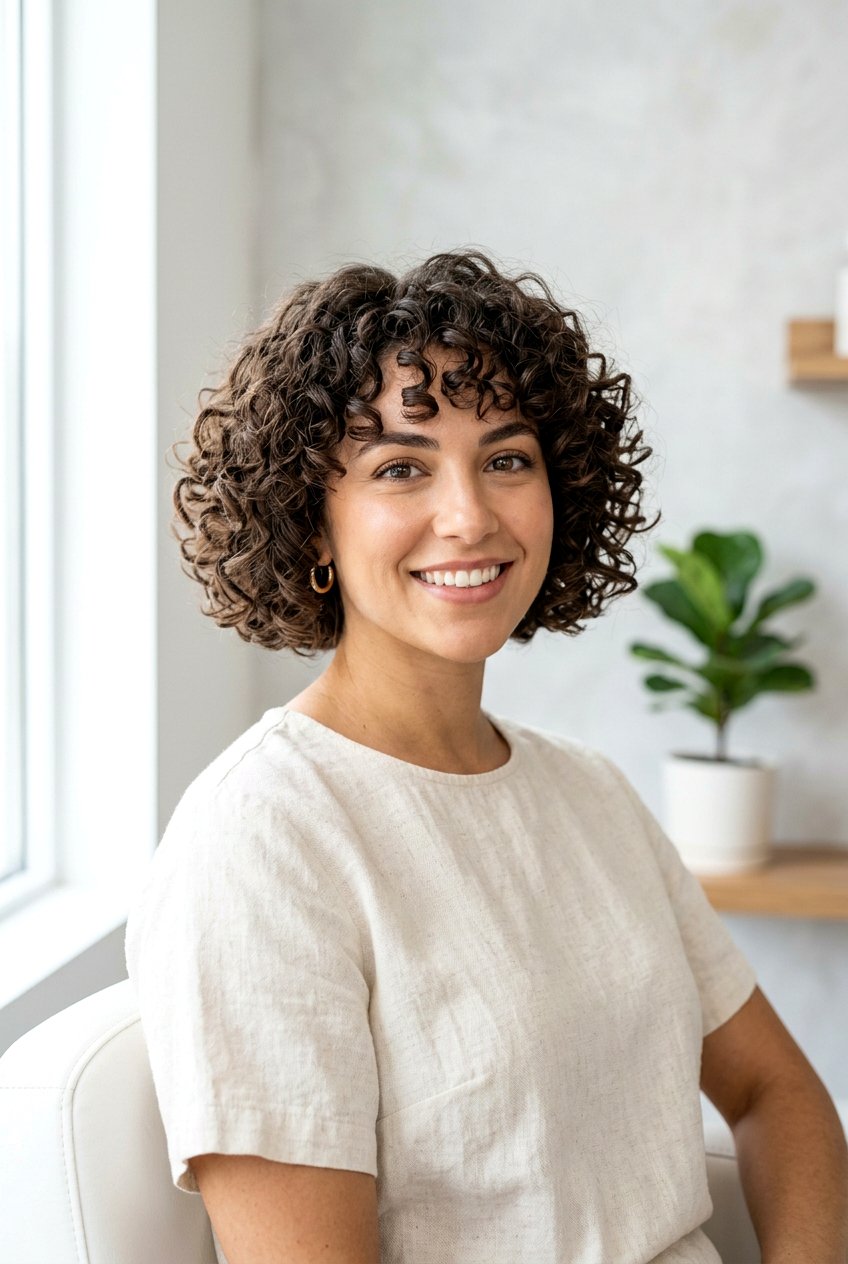 Short curly bob - 20 hairstyles for curly hair - 20 hairstyles for curly hair