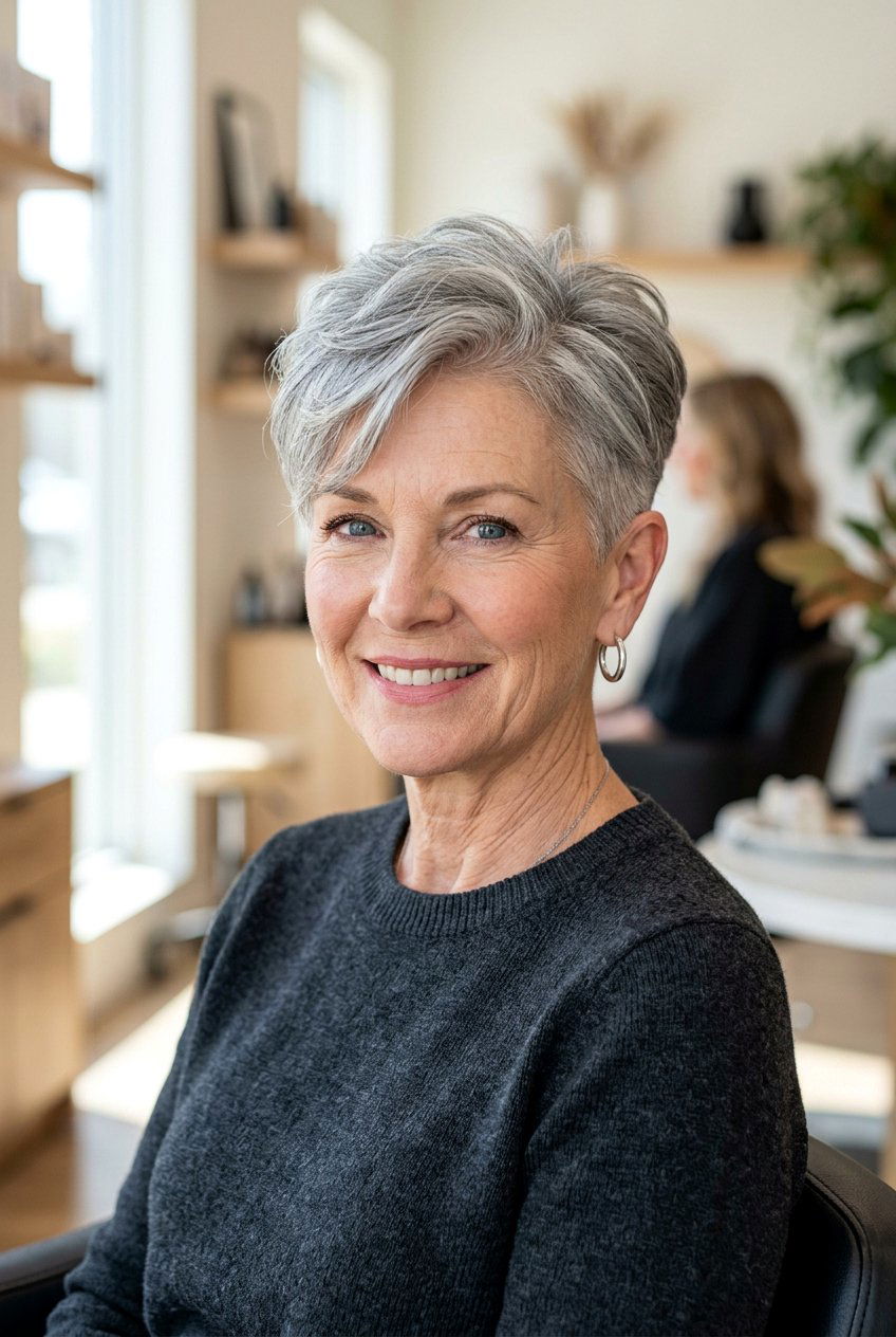 Short gray pixie cut - 20 short gray hairstyles - 20 short gray hairstyles
