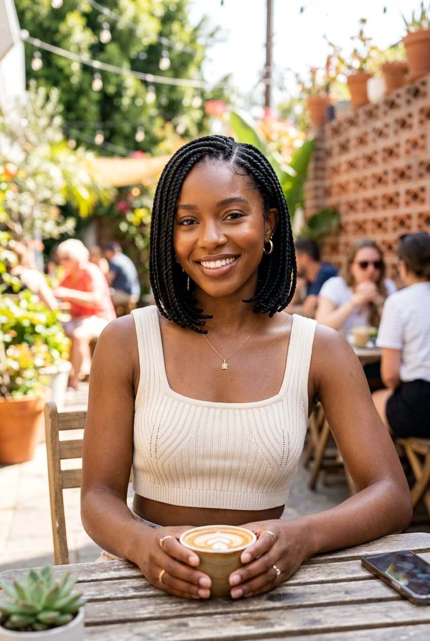 Short medium box braids bob - 20 medium box braids hairstyles - 20 medium box braids hairstyles