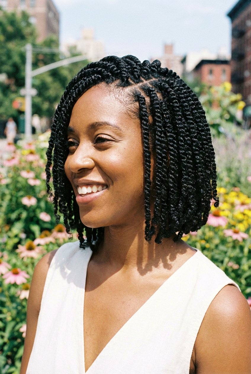 Short spring twist bob - 20 spring twist hairstyles - 20 spring twist hairstyles