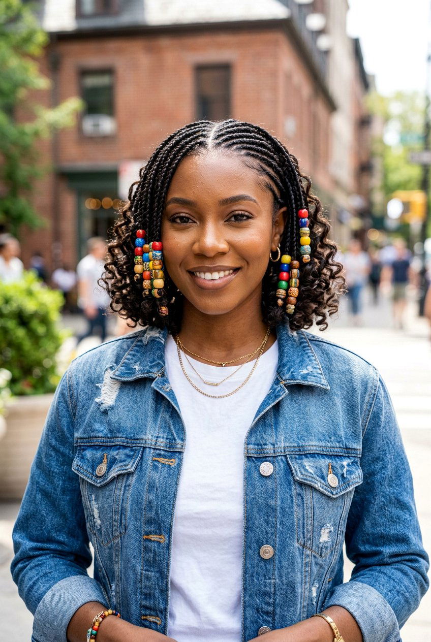 Short tribal braids with beads and curls - 20 tribal braids with beads and curls - 20 tribal braids with beads and curls