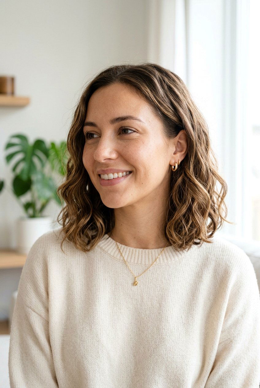 Shoulder Grazing Bob Haircut For Wavy Hair - 20 shoulder grazing bob haircut - 20 shoulder grazing bob haircut