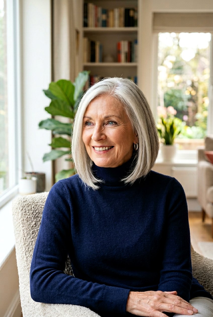 Shoulder Length A Line Bob - 20 medium haircut for women over 70 - 20 medium haircut for women over 70