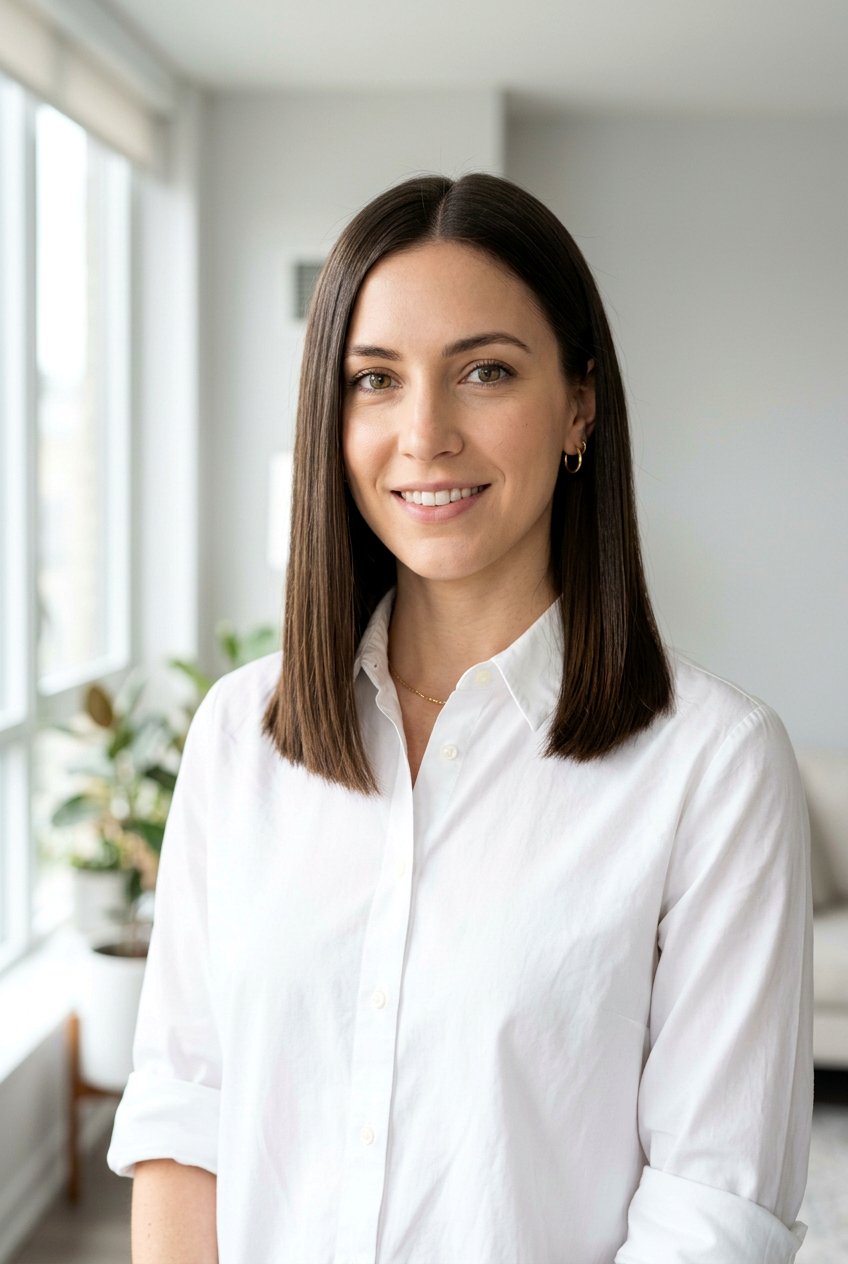 Shoulder Length Blunt Cut - 20 stylish mom haircut for fine hair - 20 stylish mom haircut for fine hair