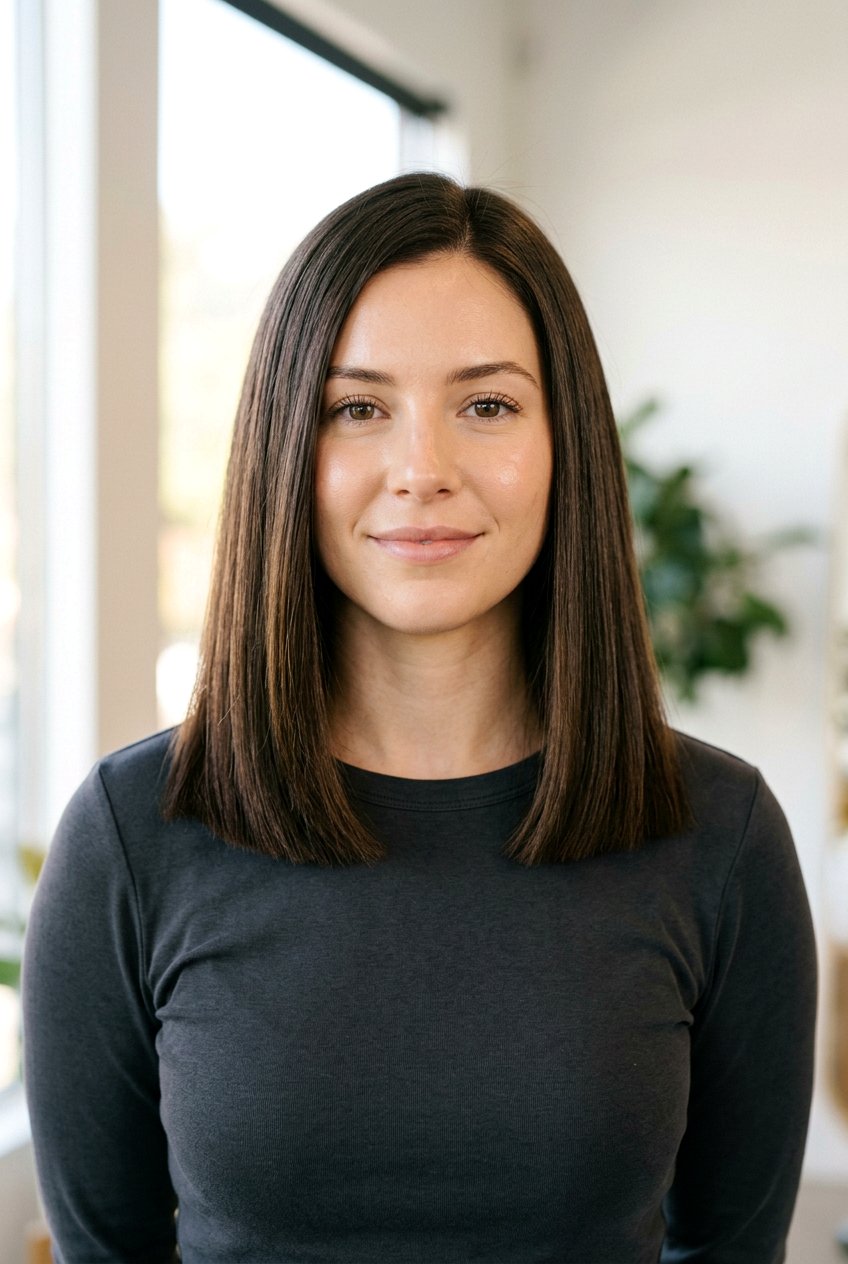 Shoulder Length Blunt Cut - 20 low maintenance haircuts for thick hair - 20 low maintenance haircuts for thick hair