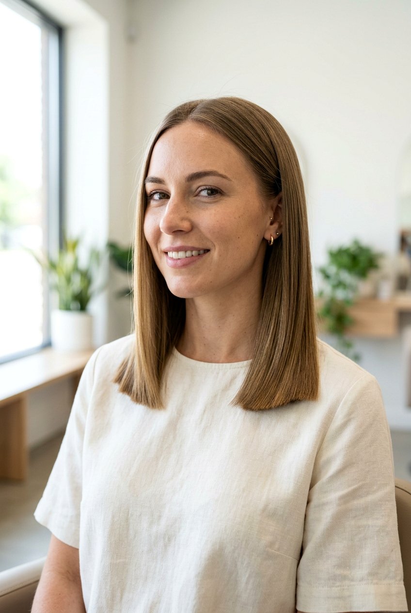 Shoulder Length Blunt Cut - 20 salon haircut ideas for medium hair - 20 salon haircut ideas for medium hair