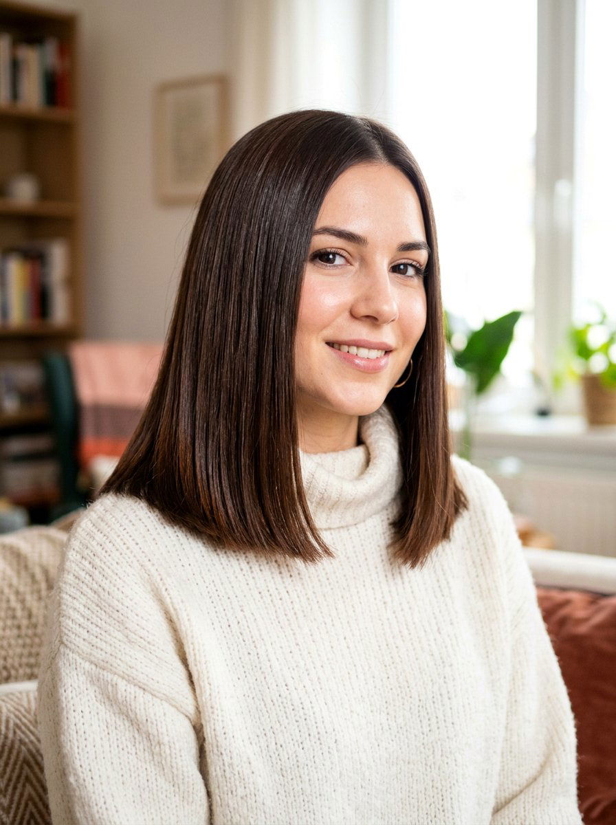 Shoulder Length Blunt Cut For Chemically Treated Hair - 20 haircut for chemically treated hair - 20 haircut for chemically treated hair