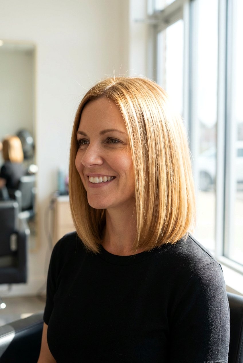 Shoulder Length Bob - 20 best haircuts for women over 40 - 20 best haircuts for women over 40