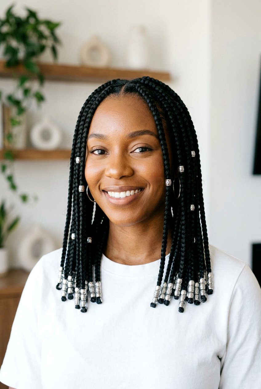 Shoulder Length Box Braids - 20 box braids hairstyles - 20 box braids hairstyles