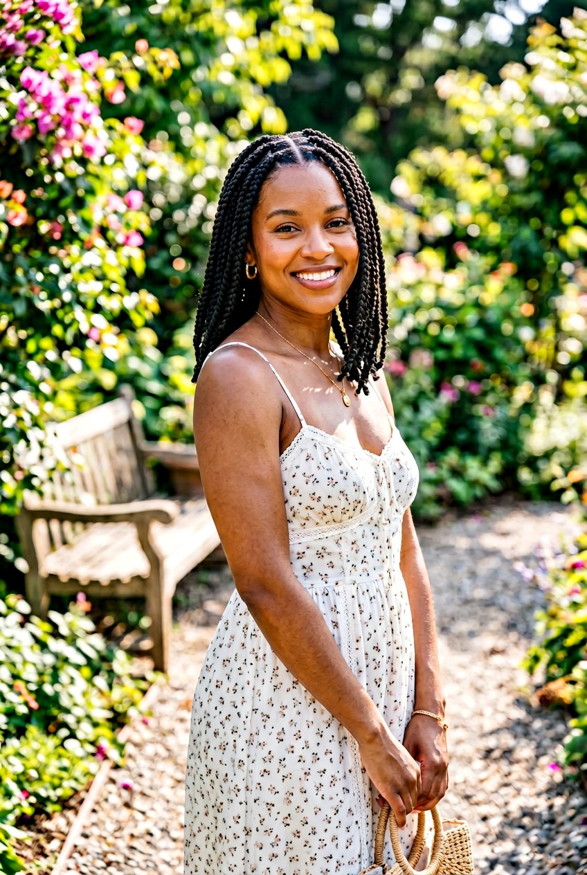 Shoulder Length Box Twists - 20 summer twist hairstyles for natural hair - 20 summer twist hairstyles for natural hair