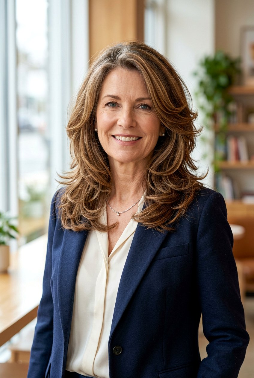 Shoulder Length Butterfly Haircut - 20 butterfly haircut for women over 50 - 20 butterfly haircut for women over 50