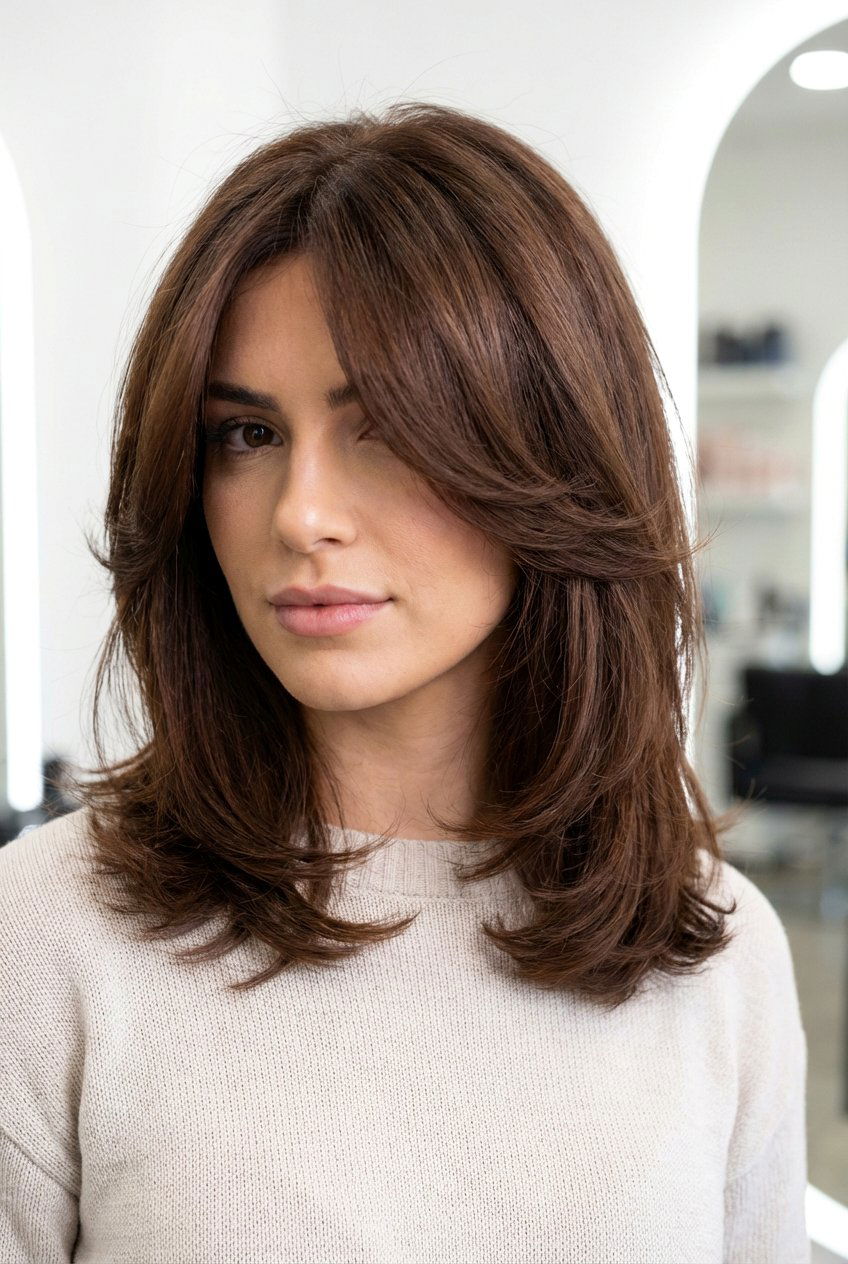 Shoulder Length Butterfly Haircut - 20 shoulder length haircuts - 20 shoulder length haircuts