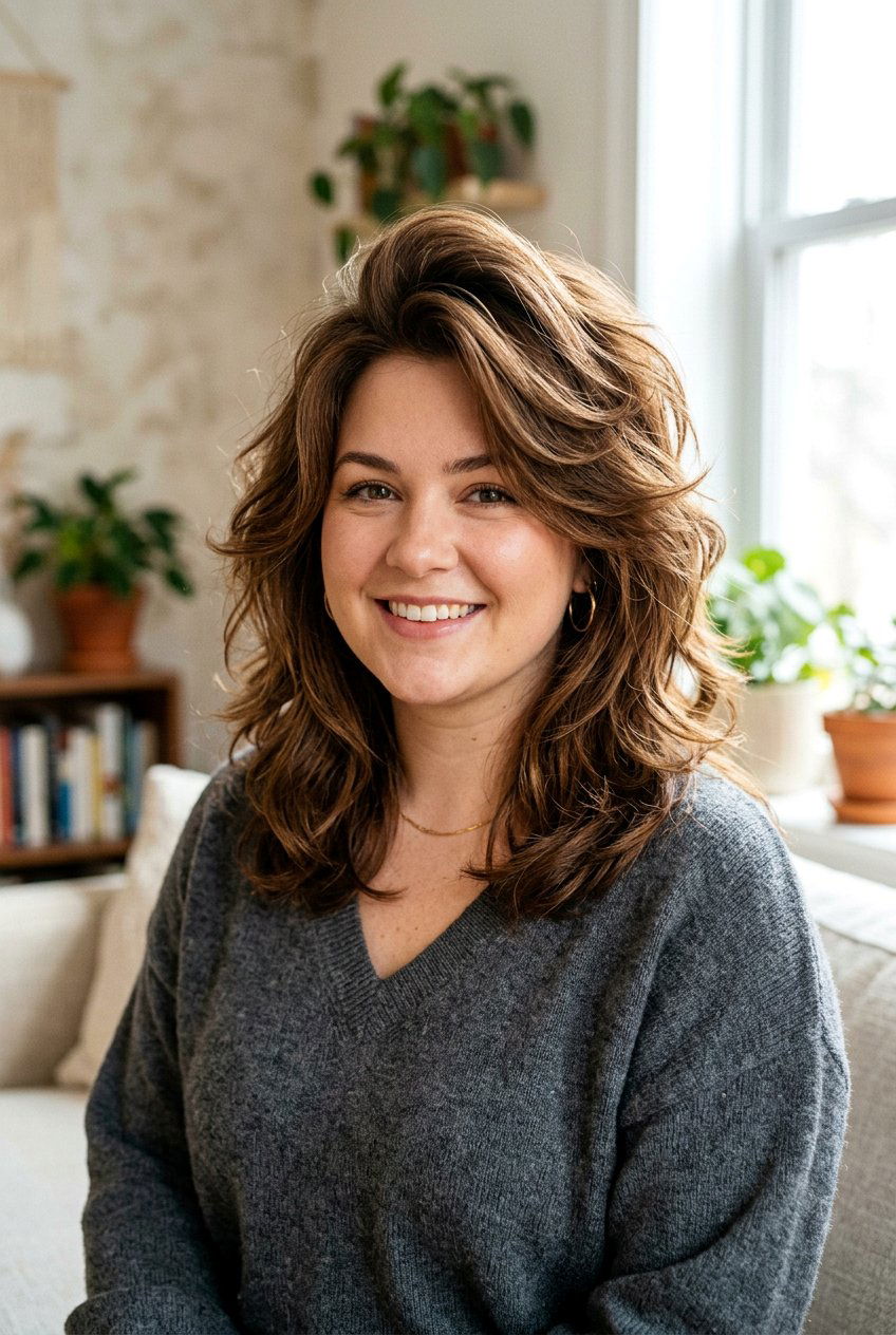 Shoulder Length Butterfly Haircut For Round Faces - 20 shoulder length butterfly haircut - 20 shoulder length butterfly haircut