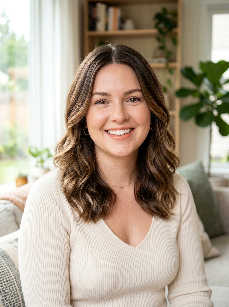 Shoulder Length Center Part Cut For Round Face - 20 shoulder length haircut with center part - 20 shoulder length haircut with center part