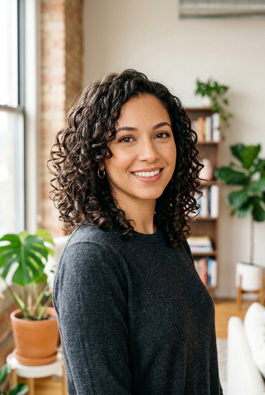 Shoulder Length Curly Cut - 20 low maintenance haircut for curly fine hair - 20 low maintenance haircut for curly fine hair