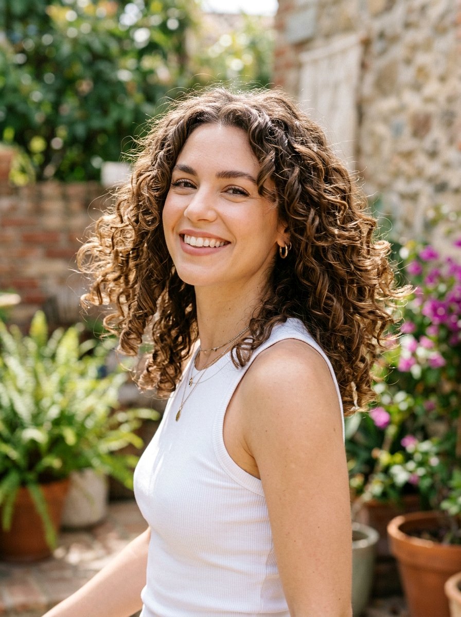 Shoulder Length Curly Haircut With Long Layers - 20 shoulder length haircut for curly hair - 20 shoulder length haircut for curly hair